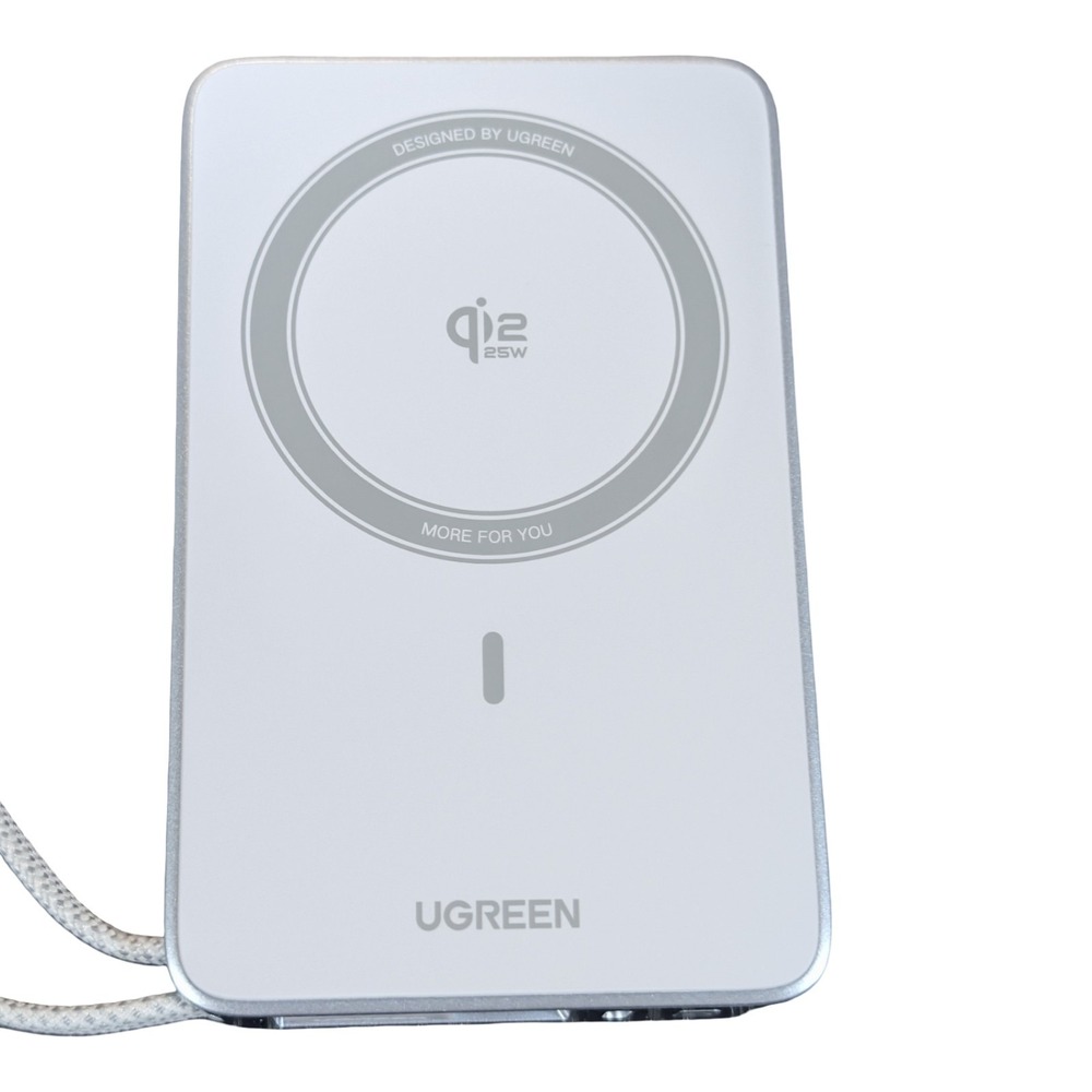 Qq5O UGREEN‎ MagFlow Qi2.2 25W MagSafe Magnetic Wireless Battery Charger PB773